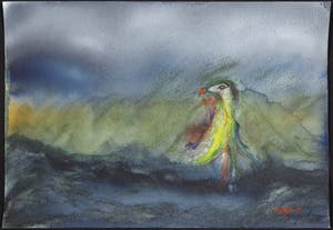 Serge Vandercam - Aquarel, Zonder titel kopen? Bied vanaf 225!