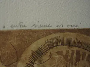 Kees Okx - Unica exemplaar (nr.3 van totaal 5) handgekleurde Litho - "entre sienne et ocre" kopen? Bied vanaf 28!