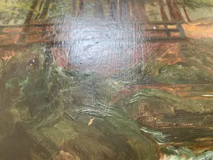 Wilhelm Pramme - Boslandschap met beek en brug kopen? Bied vanaf 100!