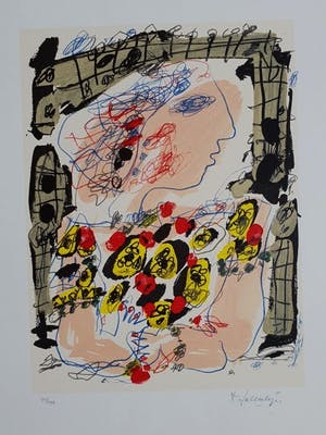 Kees Salentijn - Kleurenzeefdruk VESTIDOS II Handgesigneerd. kopen? Bied vanaf 69!