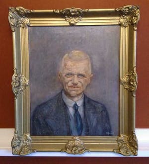 Niet of onleesbaar gesigneerd - Portret van Man - 1946 - gesigneerd kopen? Bied vanaf 1!