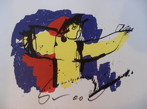 Herman Brood - Kleurenzeefdruk BRASIL GOD Handgesigneerd. kopen? Bied vanaf 175!