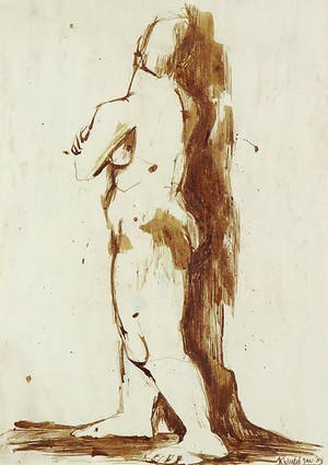Katelijne Wortel - Inkttekening op papier, Zonder titel kopen? Bied vanaf 1!