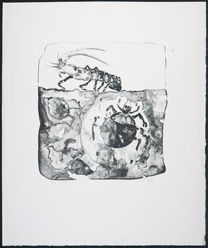 Paul Turkry - Litho, Zonder titel kopen? Bied vanaf 1!