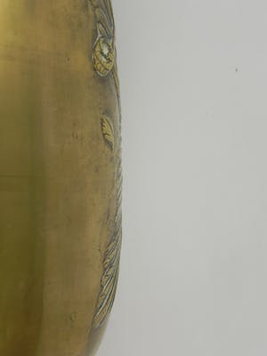 Curiosa - Grote koperen vaas met afbeelding arend vangt reiger kopen? Bied vanaf 1!