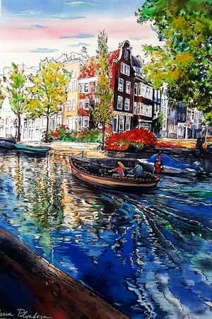 Elena Polyakova - Zomer in Amsterdam verkocht voor € 65!