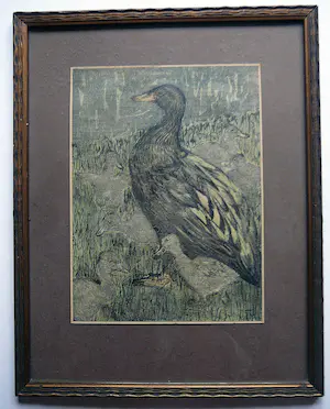 Theo van Hoytema - Eendjes aan de vijver -litho circa 1900- kopen? Bied vanaf 45!