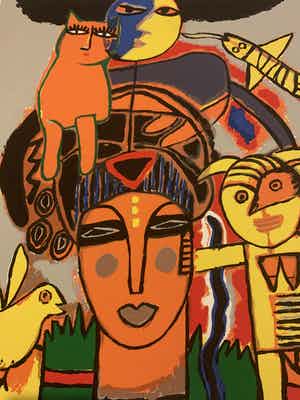 Corneille - Huit chats verkocht voor € 200!