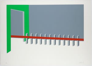 David van de Kop - Zeefdruk, Situatie rode band - Ingelijst kopen? Bied vanaf 40!