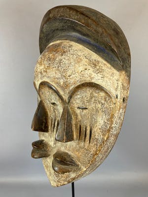 Ibibio - African Ibibio Twin face Mask - Nigeria. kopen? Bied vanaf 45!