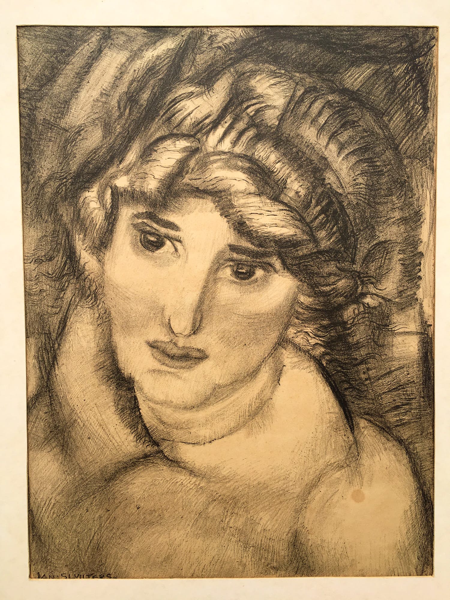 Jan Sluijters - Litho "Vrouwenkop" verkocht voor € 35!