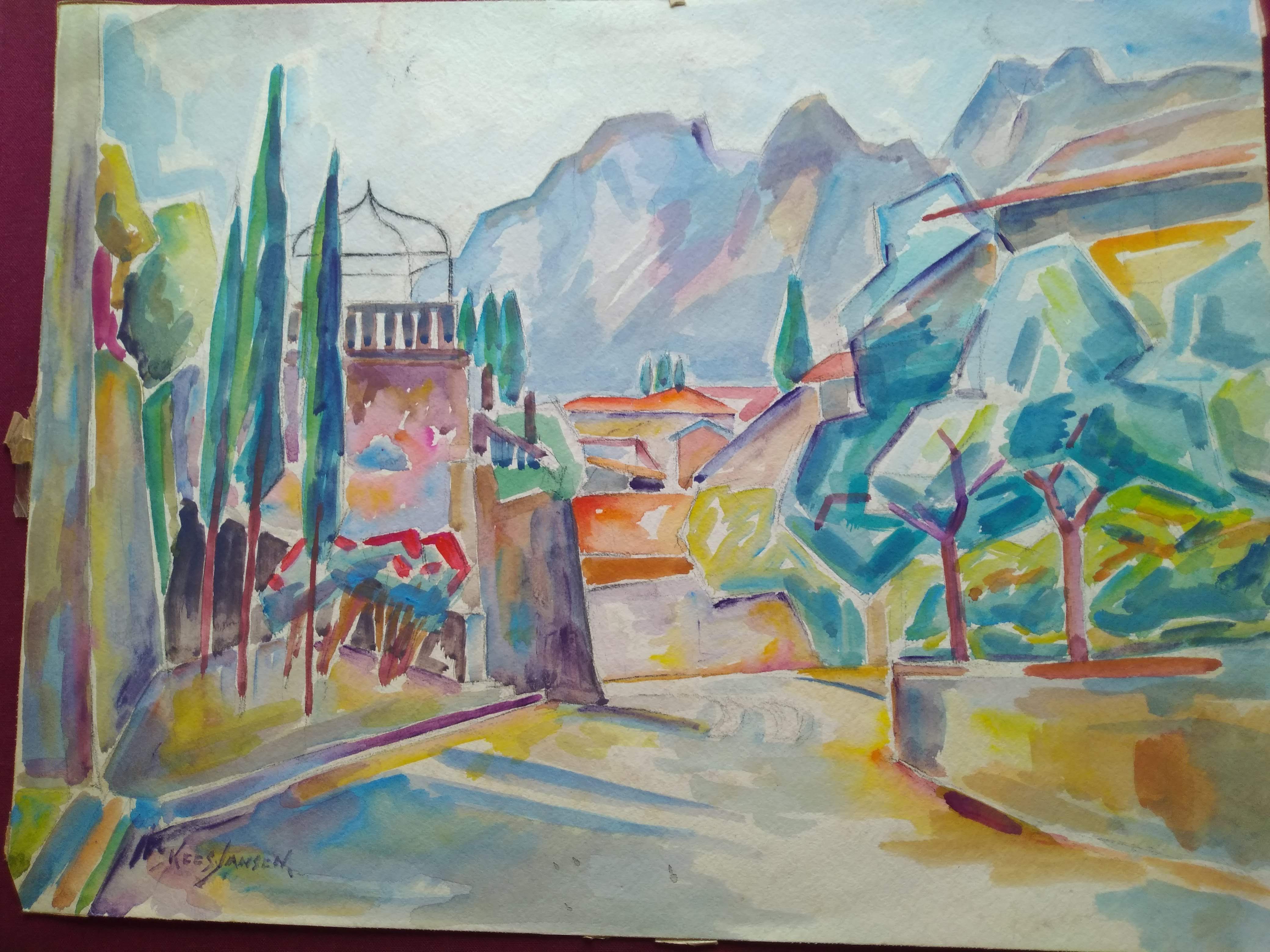 Kees Jansen - Landschap verkocht voor € 50!