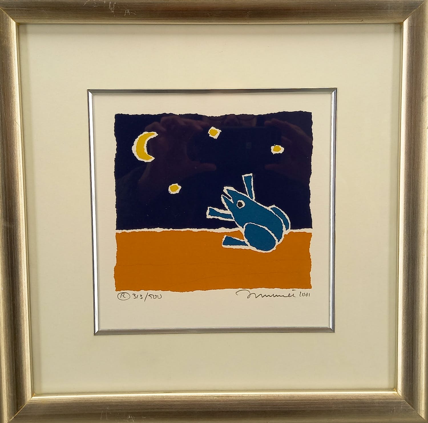 Hans Innemee - Blauwe kikker verkocht voor € 45!