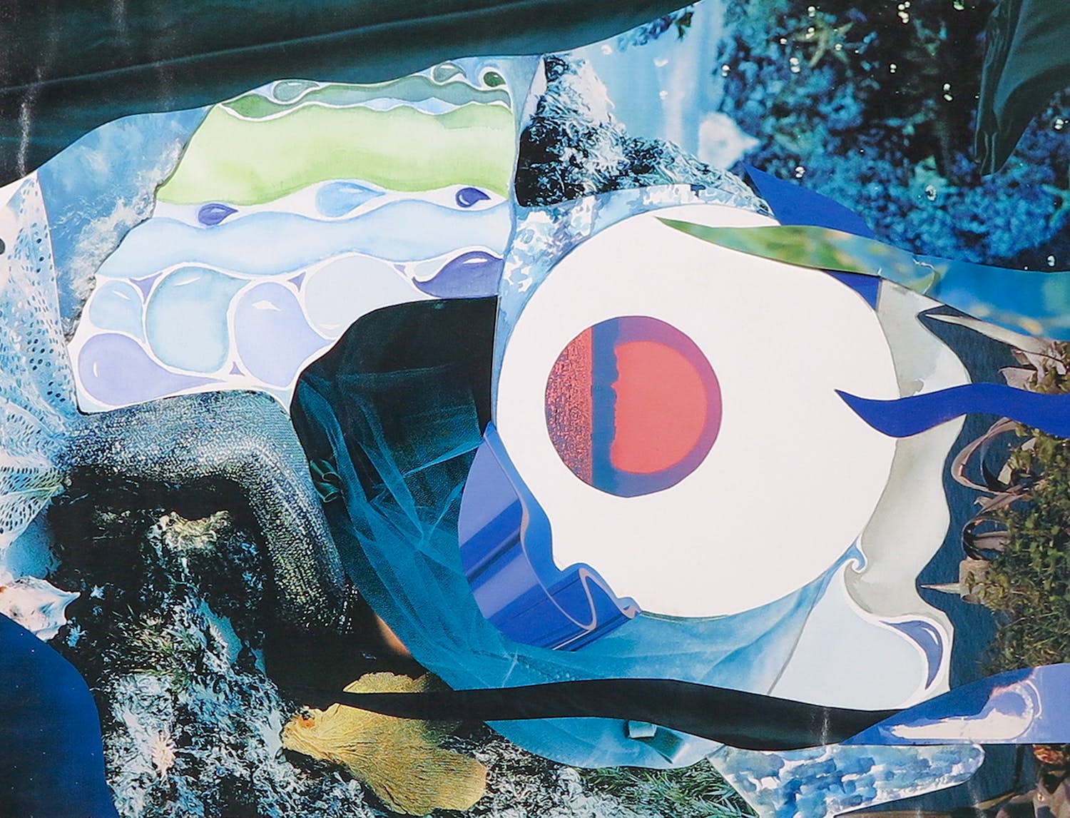 Niet of onleesbaar gesigneerd - Collage op papier, Zonder titel kopen? Bied vanaf 1!