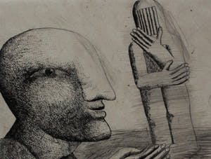 Horst Antes - Ets zwart wit kopen? Bied vanaf 150!