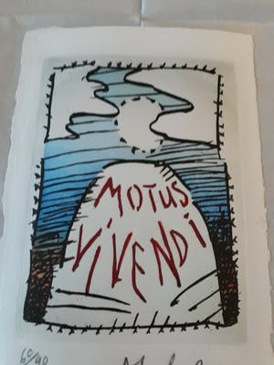 Pierre Alechinsky - motus vivendi kopen? Bied vanaf 325!