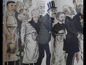 Niet of onleesbaar gesigneerd - karikaturen van artsen van de Medische Faculteit in Parijs. kopen? Bied vanaf 1!