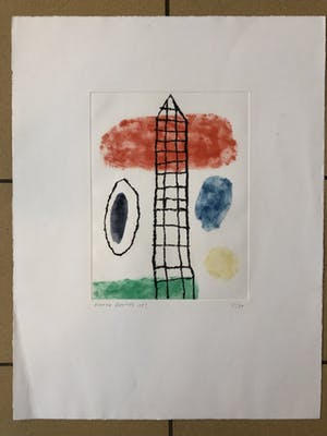 Harrie Gerritz - Compositie met toren kopen? Bied vanaf 85!