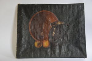 Niet of onleesbaar gesigneerd - Stilleven appels met schaal en kan kopen? Bied vanaf 10!