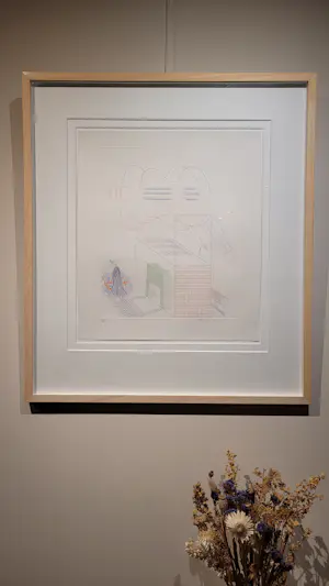 David Hockney - The Buzzing of the Blue Guitar - Aquatint, Ets - 1976 kopen? Bied vanaf 3900!