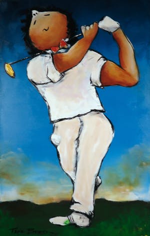 Theo Broeren - Acryl op doek, Golf 3 (Zeer Groot) kopen? Bied vanaf 100!