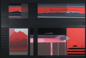 Ton Orth - Zeefdruk, 5 projecties van het landschap kopen? Bied vanaf 1!