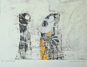 Hans Buining - in zeer kleine oplage (20) gemaakte Ets & Aquatint "Museumbezoek" gesigneerd kopen? Bied vanaf 26!