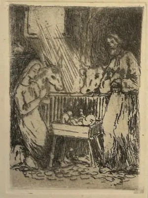 Eugene Lucker - Kerstmis met Lücker: drie etsen kopen? Bied vanaf 35!