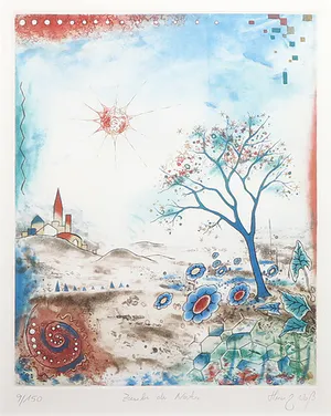 Heinz Voss - Kleurenets, Zaube der Natur - Ingelijst kopen? Bied vanaf 35!