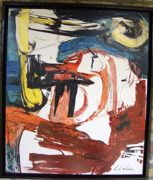 Jan te Wierik - abstract werk verkocht voor € 350!