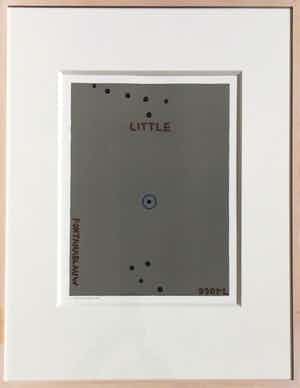 Reinier Lucassen - Little Fontana Blauw - oplage 1/60 - ingelijst. verkocht voor € 185!