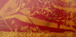 Robert Rauschenberg - nach 'Favor Rites', großer Farboffsetdruck (1994), drucksigniert kopen? Bied vanaf 58!