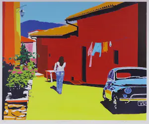 Marco Kooiman - Zeefdruk, La Cinquecento - Ingelijst kopen? Bied vanaf 100!