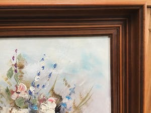 Niet of onleesbaar gesigneerd - Pot met bloemen kopen? Bied vanaf 1!