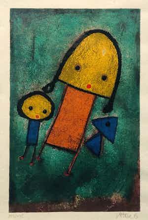 Giovanni Vetere - zonder titel maar met lijst! verkocht voor € 125!