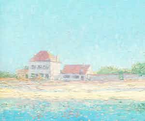 Leon Herbosch - Het strand (Huis aan de Schelde) verkocht voor € 125!