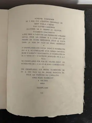 Alberto Giacometti - Rien voilà l'ordre - gesigneerd kopen? Bied vanaf 990!
