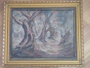 Niet of onleesbaar gesigneerd - De Manteling Domburg - Olieverf/marouflé kopen? Bied vanaf 10!