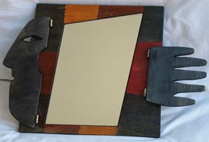 Niet of onleesbaar gesigneerd - Design , Spiegel van hout – gesigneerd - 1996 kopen? Bied vanaf 1!