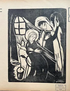 Various artists - 4 Originele Houtsnedes uit Wendingen 1919, - Joan Collette, L. Schwarz, Josef kopen? Bied vanaf 85!