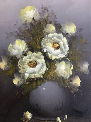 Niet of onleesbaar gesigneerd - Pot met bloemen. kopen? Bied vanaf 1!