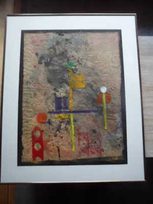 Hans Boomsma - Gemengde techniek op Japans papier kopen? Bied vanaf 50!