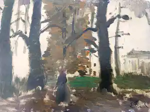 Lucien Franck - De herfstwandeling verkocht voor € 75!