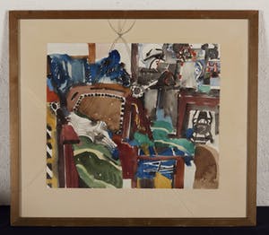 Theo Elfrink - zonder titel - 1977 - aquarel op papier - BKR Ubbergen kopen? Bied vanaf 20!