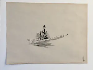 Melle Oldeboerrigter - Surrealistisch landschap kopen? Bied vanaf 110!