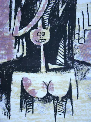 Wifredo Lam - Compositie - 1963 - Originele lithografie - Mourlot kopen? Bied vanaf 100!