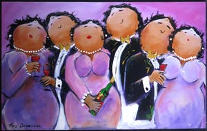 Theo Broeren - Acryl op doek, Purple World (Zeer groot) kopen? Bied vanaf 100!