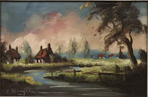 Niet of onleesbaar gesigneerd - Vlaamse landschappen kopen? Bied vanaf 1!