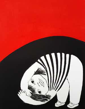 Ans Wortel - Je voegend naar ’t hol dat je hebt, aquatint ets verkocht voor € 75!