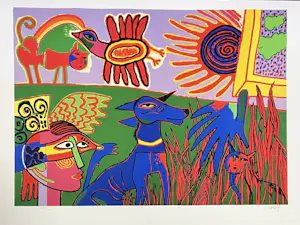 Corneille - Le chien bleu / De blauwe hond 1990 - Exemplaire HC Hors Commerce kopen? Bied vanaf 230!